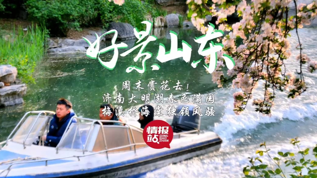 果然视频·好景山东|济南大明湖春色满园，梅溪桥海棠独领风骚