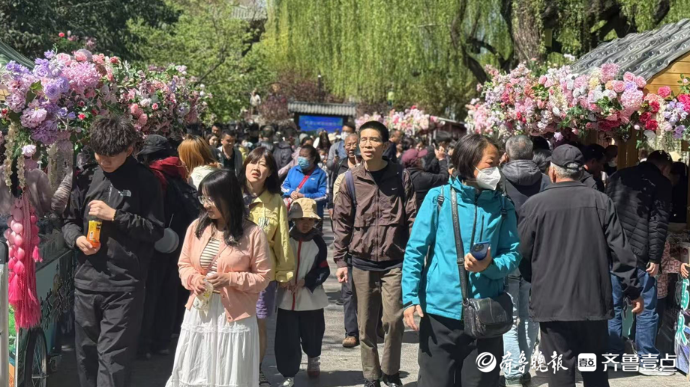 果然视频|随手一拍都是春日大片！济南环城公园推出踏青赏花活动