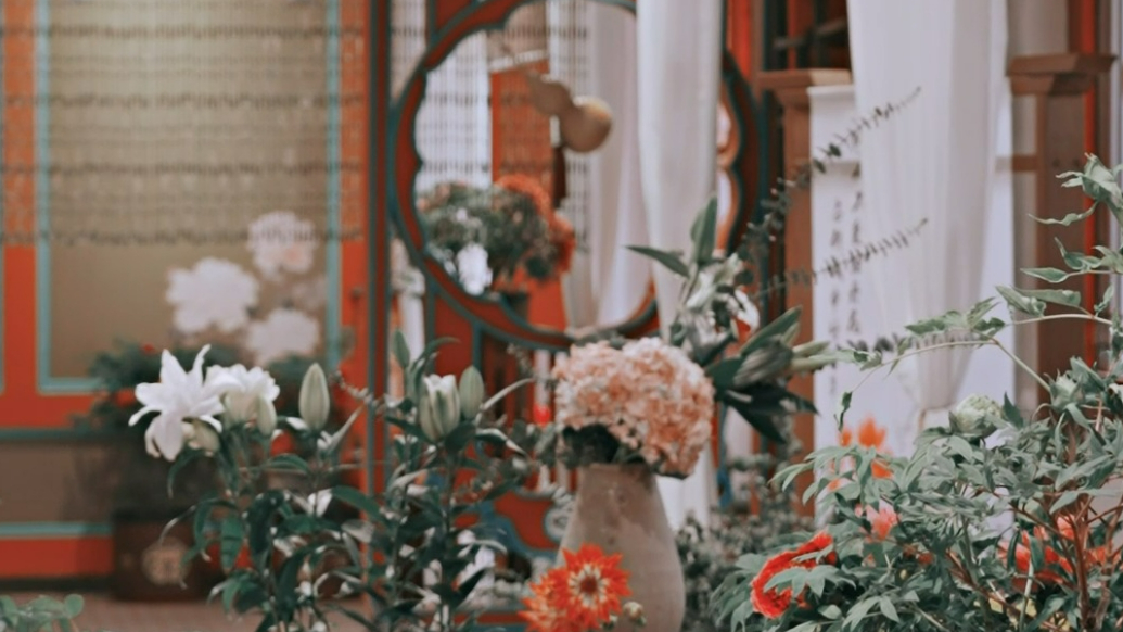杨紫视若珍宝的牡丹已花开，花满筑已复原！邵芸将前去曹州百花园