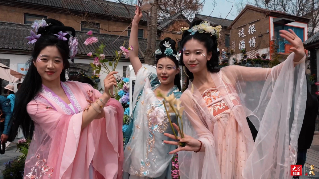 果然视频｜清明假期人气火爆！春光明媚，在颜神古镇遇见繁花