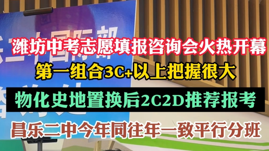 潍坊中考招生|昌乐二中：第一组合3C+以上把握很大