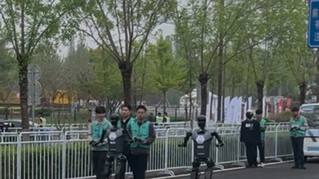 果然财经|2025北京亦庄半马，机器人“个性跑法”引观众高呼