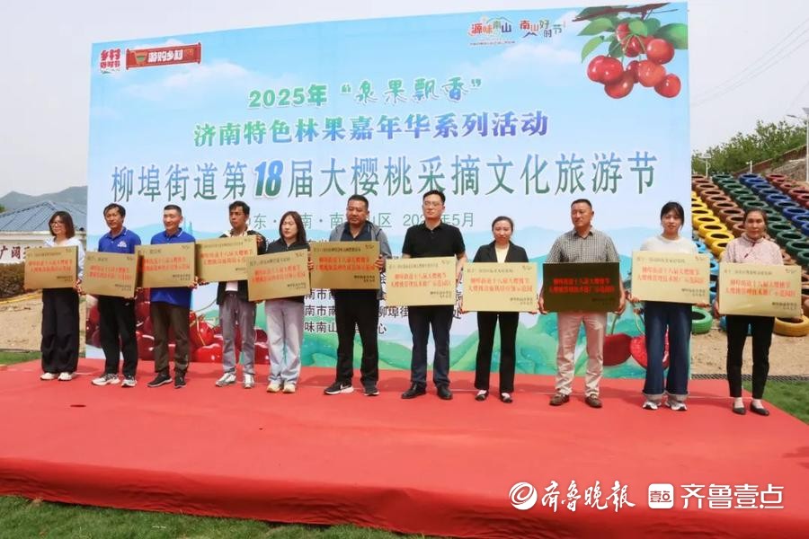 济南市南部山区柳埠街道第18届大樱桃采摘文化旅游节启幕