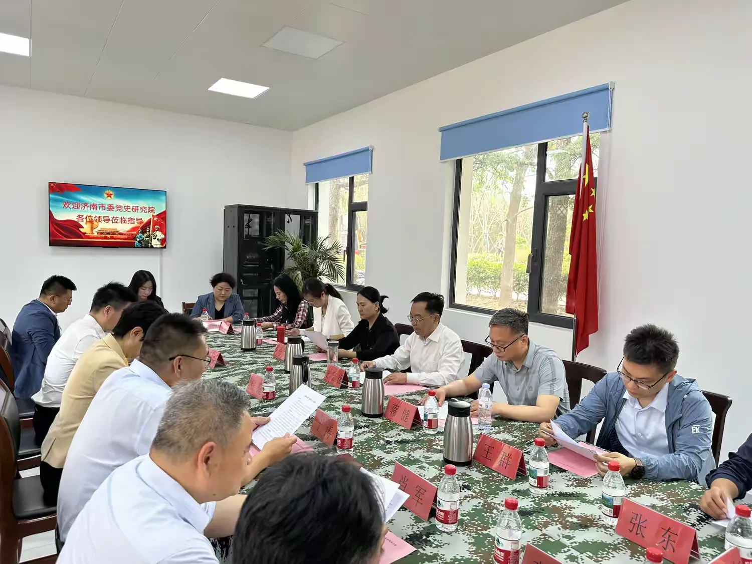 济南市党史教育基地复查组赴历城革命烈士陵园开展现场复查工作