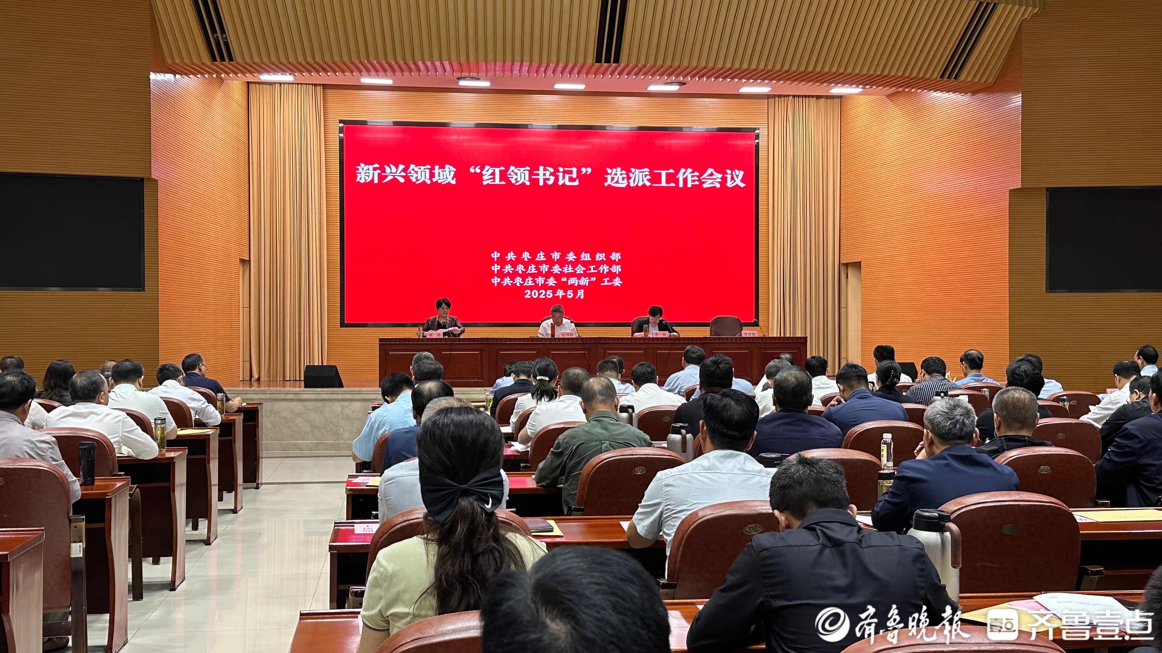 枣庄市新兴领域“红领书记”选派工作会议召开