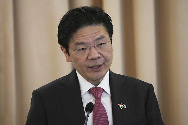 新加坡总理黄循财率新一届内阁宣誓就职