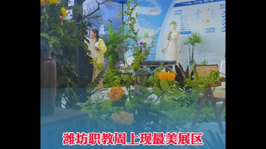 果然视频|潍坊工程职业学院将“中式花园”搬上潍坊职教周