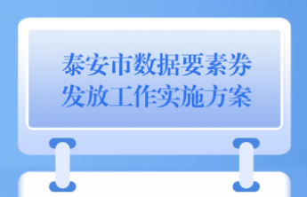 泰安市发放500万元数据要素券，企业数字化转型最高享5万元补贴