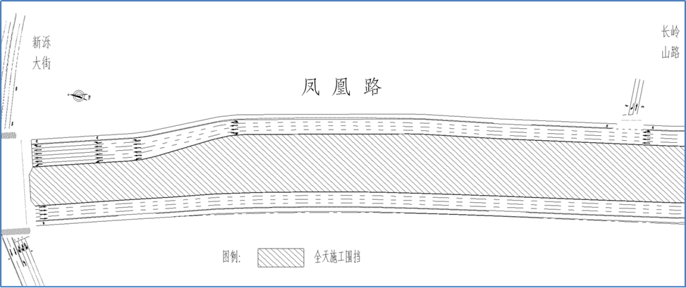因凤凰黄河大桥南延施工 新泺大街至长岭山南路局部将进行围挡