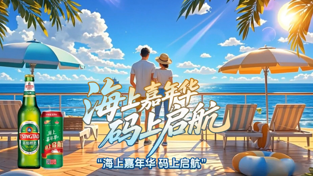 喝经典、品麦香、登邮轮！青岛啤酒邮轮游等你来扫码~