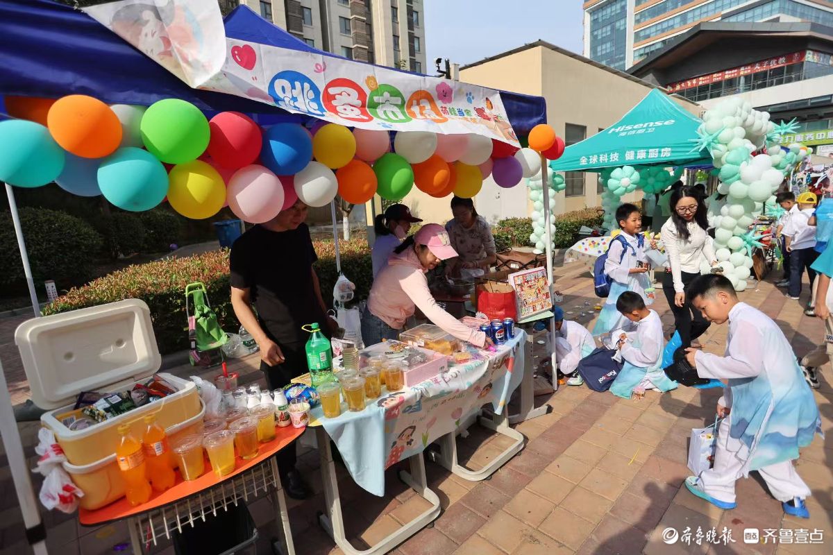 当六一遇上端午，济南望岳路小学“童趣集市”开市啦     