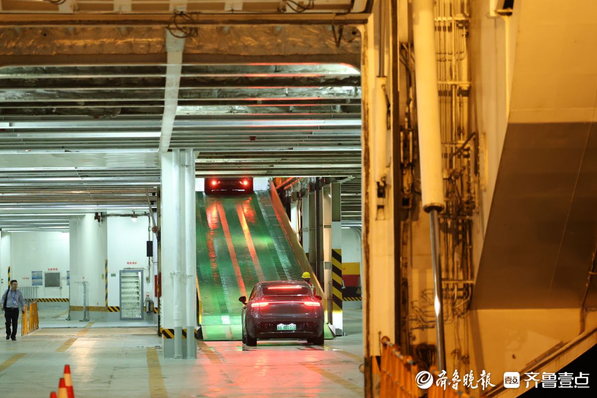 烟台，新能源汽车“过海”