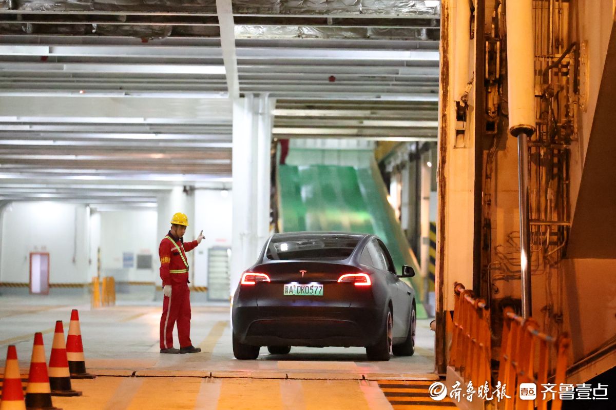 烟台，新能源汽车“过海”