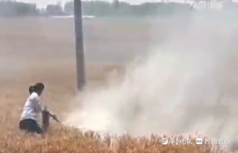 烈焰中的逆行！菏泽33路两名公交驾驶员联手扑灭麦田火情护民安