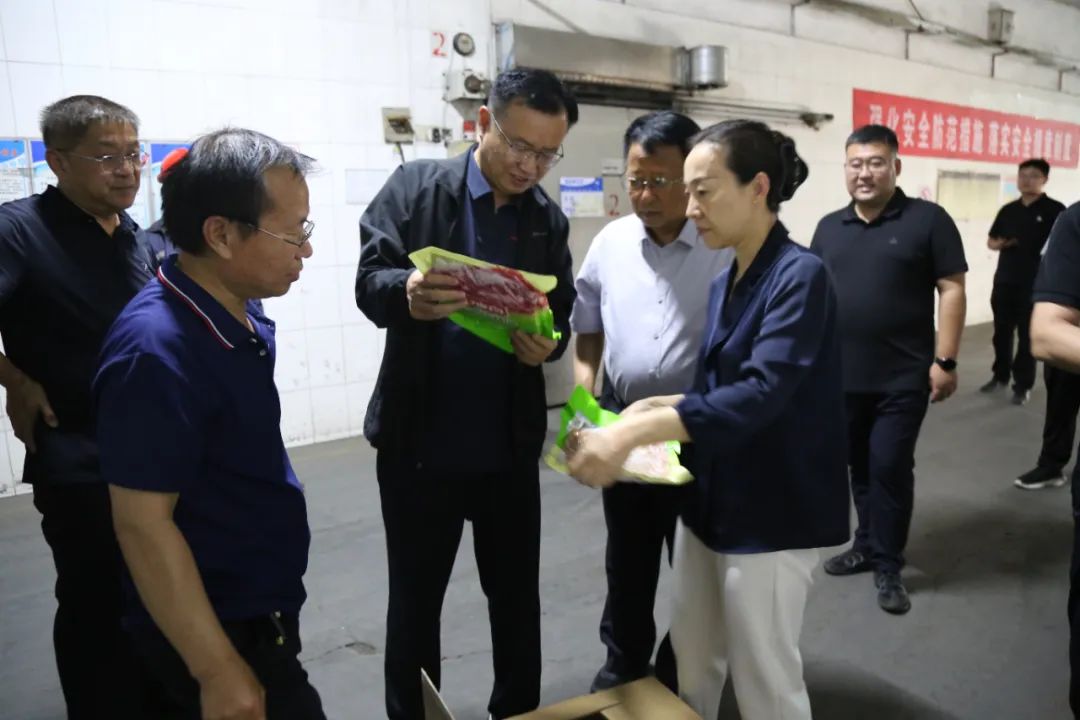 菏泽市场监管局王敏一行到郓城县检查指导假劣肉制品专项整治工作