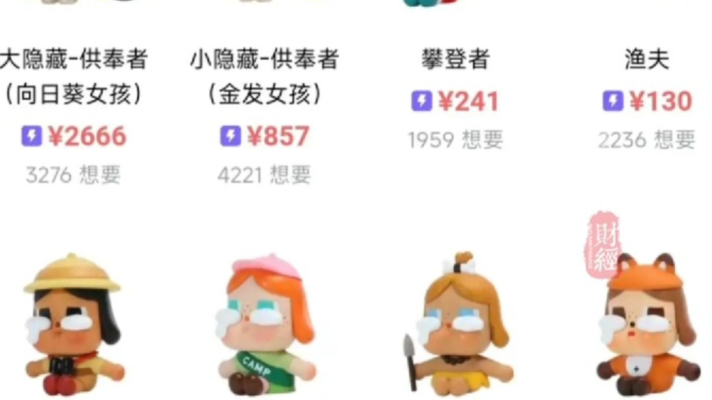 果然财经｜泡泡玛特CRYBABY大隐藏转卖价格高达2666元