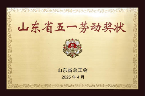 济南中央商务区投资建设集团有限公司荣获“山东省五一劳动奖状”