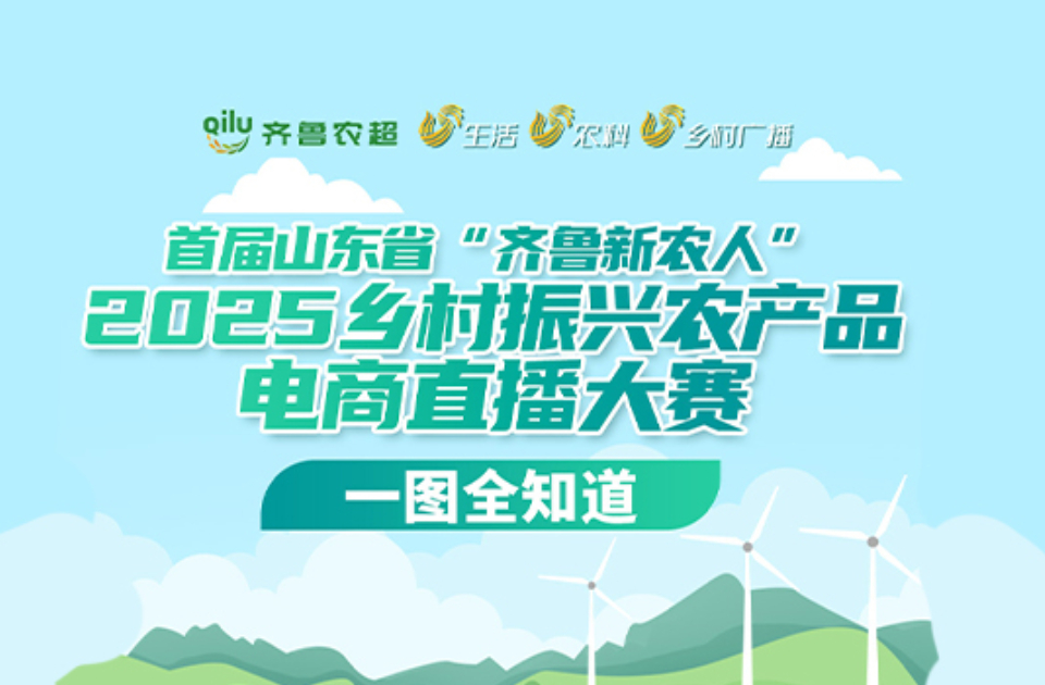 一图全知道|首届山东省“齐鲁新农人”2025乡村振兴农产品电商直播大赛即将开赛