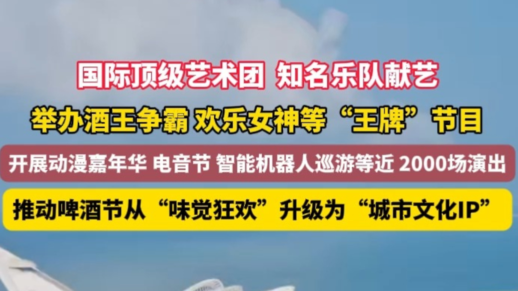 果然视频丨国际顶级艺术团献艺！青岛啤酒节近两千场演出精彩不断