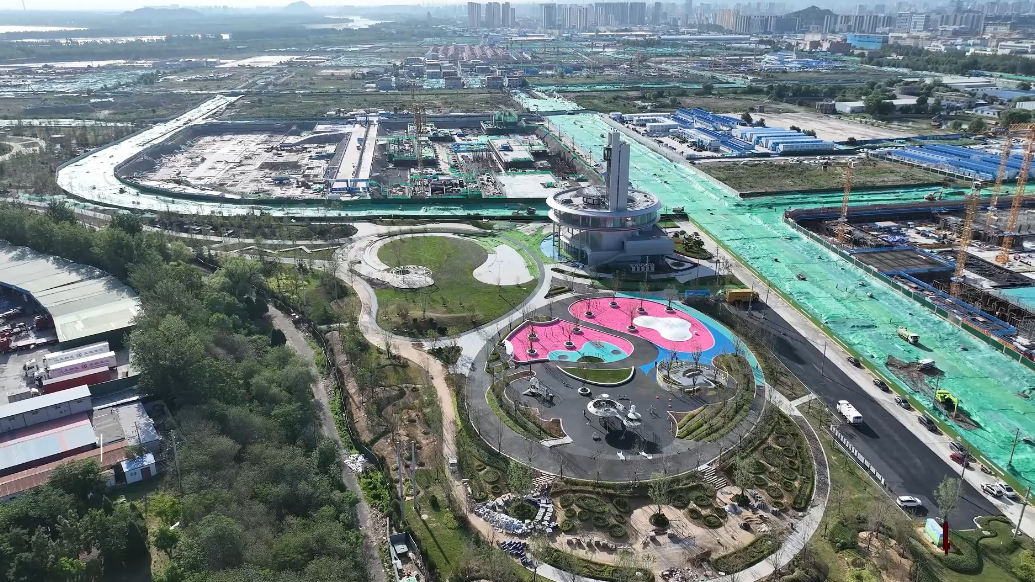 果然视频|丁太鲁新徐片区绿带公园一期：构建省会沿黄绿色坐标