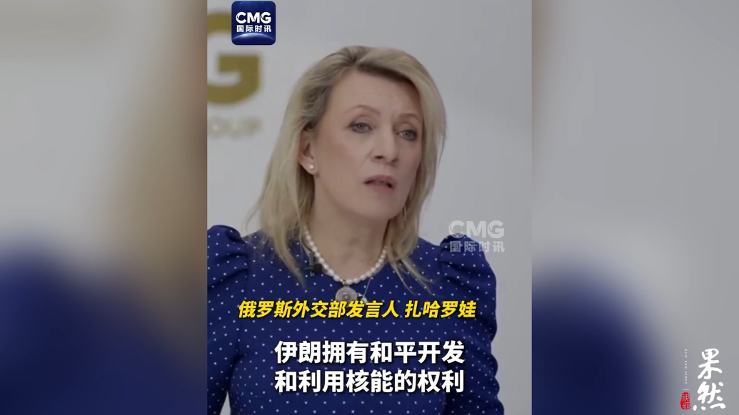 果然视频·看天下|俄外交部发言人：伊朗拥有和平利用核能的权利