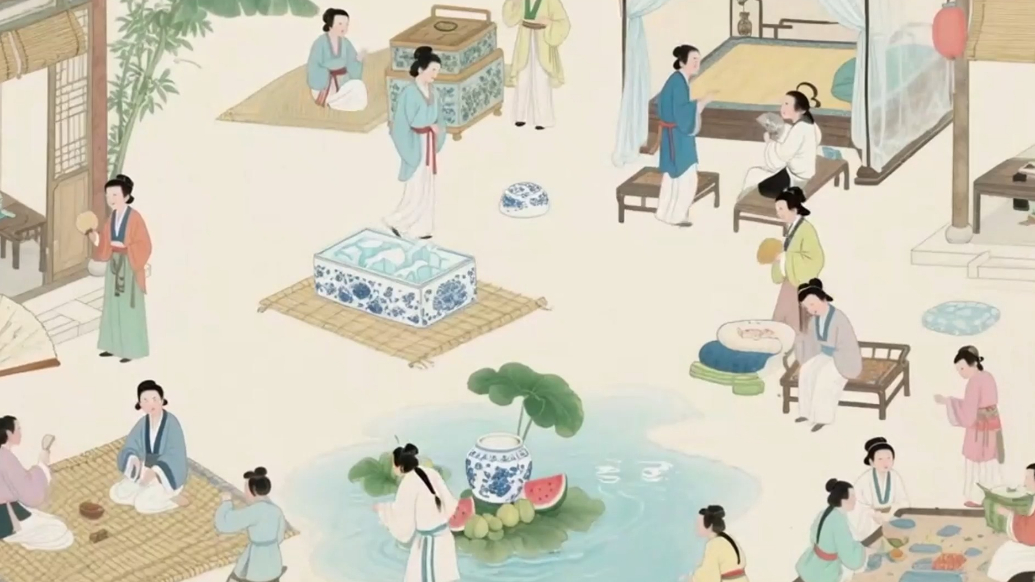 夏至：古人没空调怎么活？AI复刻古人消夏图鉴