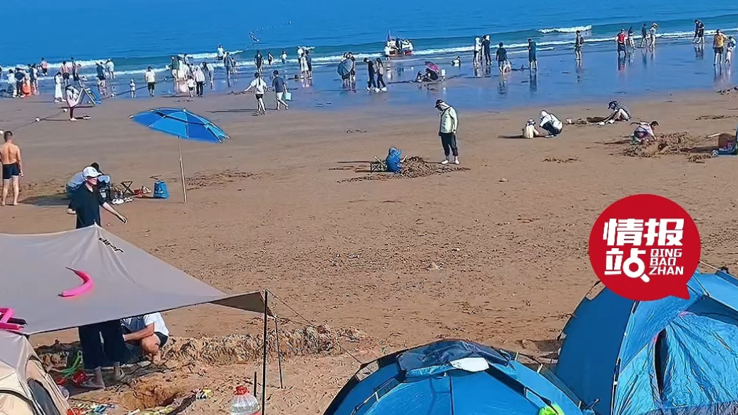 天气情报站|最高27℃！青岛海边兴起“帐篷热”，畅享夏日时光