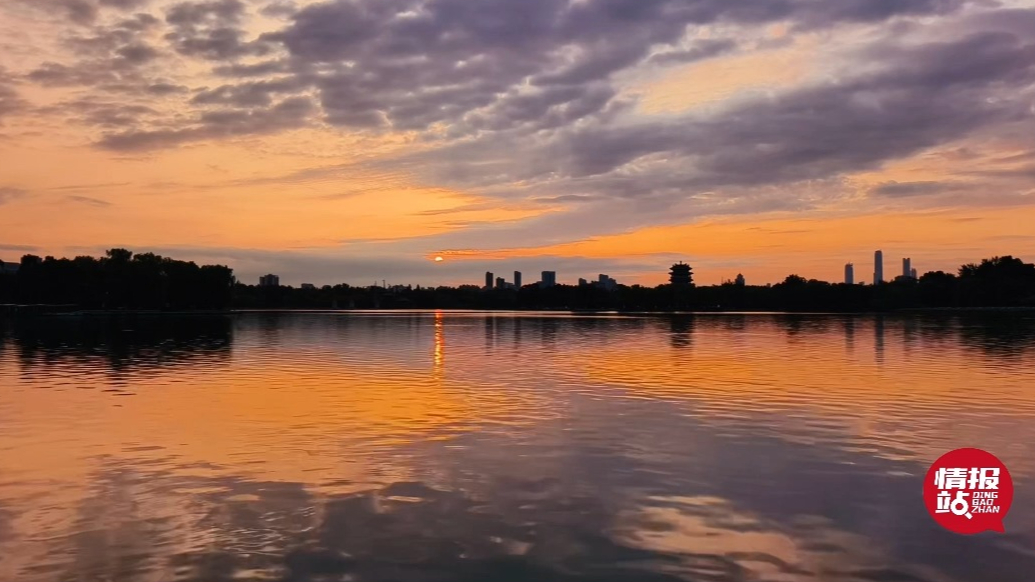 天气情报站|晨光破晓！济南清晨现彩云美景，朝霞满天酷似油画