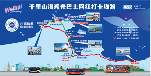 威海全新升级四条网红打卡观光巴士线