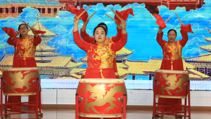 大鼓表演《象王行》  演出单位：聊城市茌平区胡屯镇中心幼儿园 
