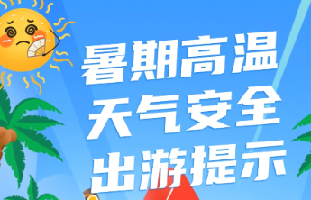 壹点海报丨暑期高温天气安全出游，这几点要注意！