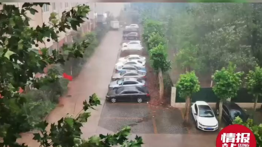 天气情报站|一秒天黑！济南午后突降阵雨，狂风大作雨瞬间泼下