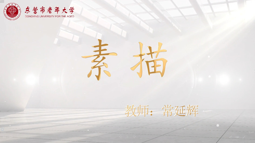 东营市老年大学精品课程——素描