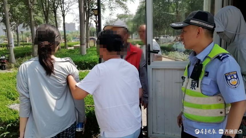 女孩热晕路旁，临清执勤交警暖心救助