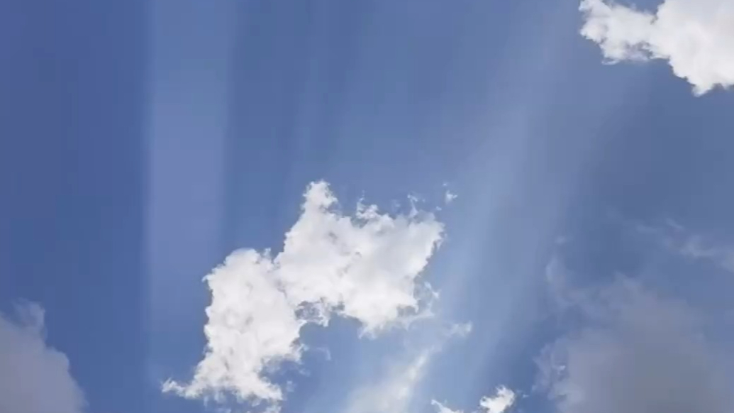 天气情报站|梦幻！济南天空现丁达尔现象，光芒万丈美不胜收