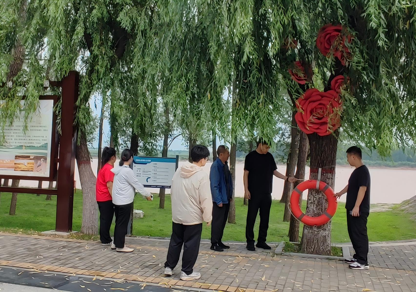利津河务局联合利津县教育局开展防溺水专项巡查