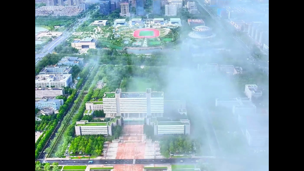雨后德州云雾缭绕，无人机“追云逐景”定格诗意瞬间