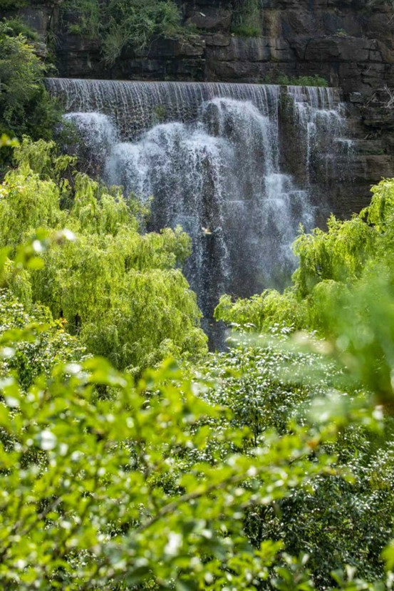 壹点图集｜夏日沁凉就来潭溪山！瀑布奔腾而下，山野化作流动的诗