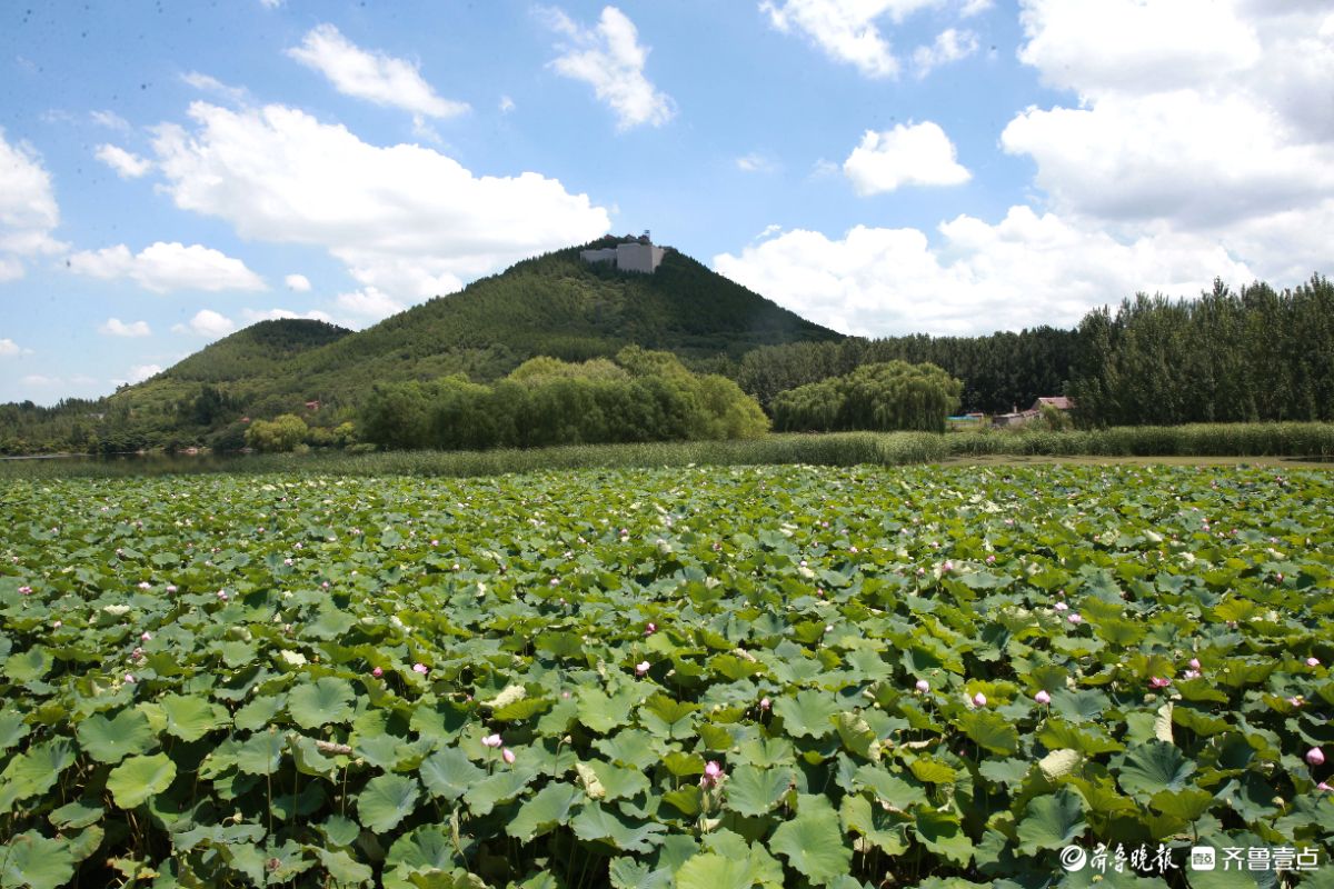 淄川区昆仑镇三台山下好风光