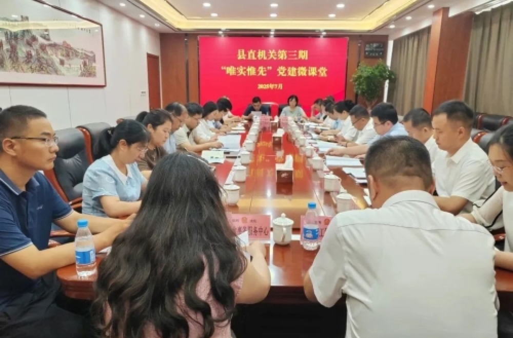 临朐县委县直机关工委举办第三期唯实惟先党建“微课堂”培训