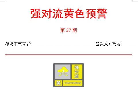 潍坊气象|强对流预警：强降雨+10级大风，防汛四级应急响应