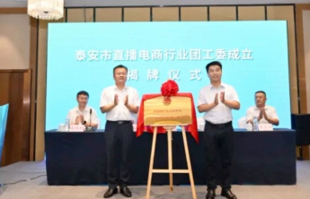 果然视频丨泰安市直播电商行业团工委正式揭牌成立