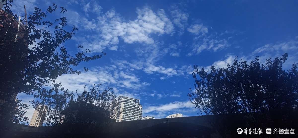青岛的蓝天白云