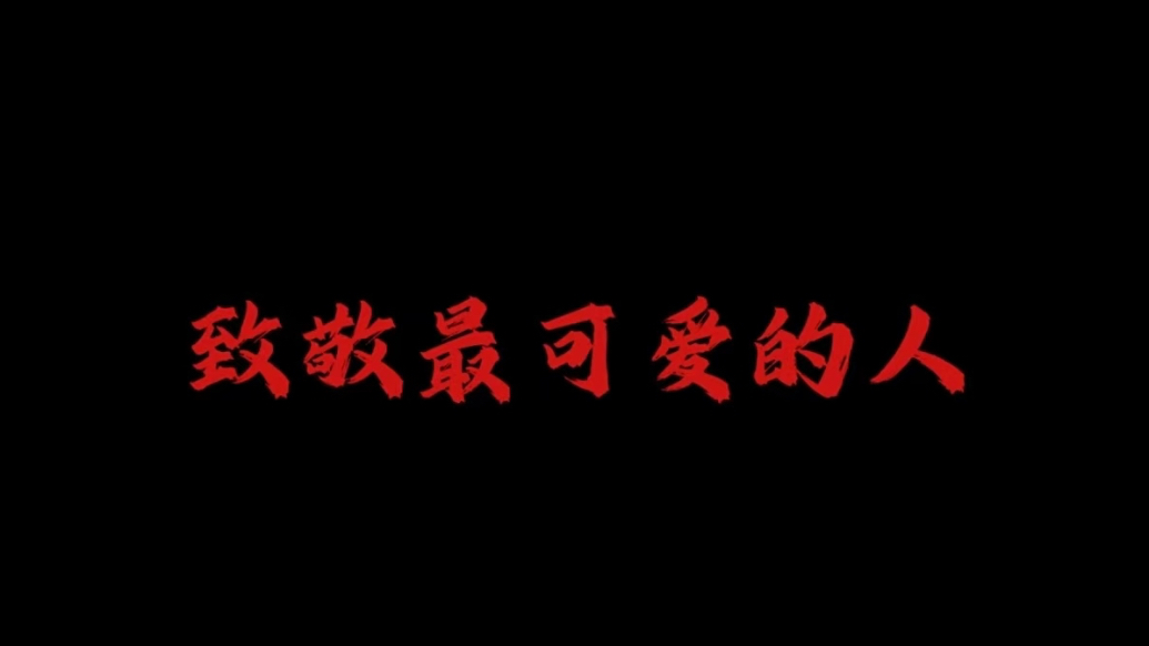 致敬最可爱的人！