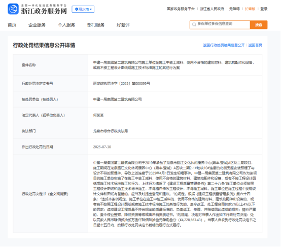 建设项目发生坍塌事故，中建一局二公司被罚400多万元