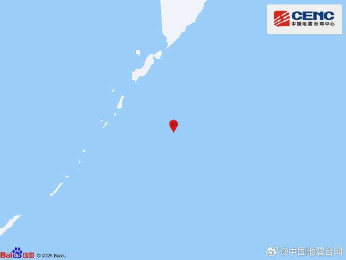 千岛群岛以东海域发生6.2级地震，震源深度10千米