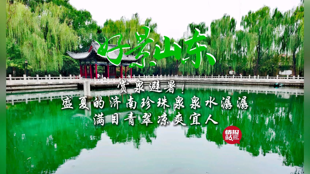 果然视频·好景山东|济南珍珠泉盛夏泉水潺潺，满目青翠凉爽宜人