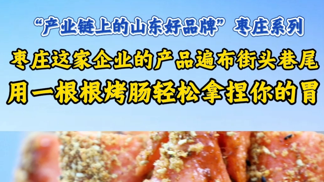“产业链上的山东好品牌”枣庄系列专题报道