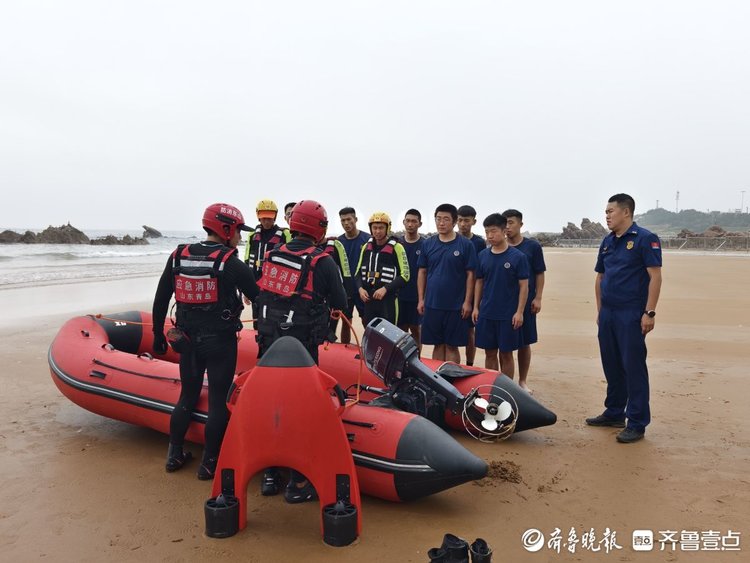 复杂水域怎么救人?青岛消防开发区大队开展专项培训