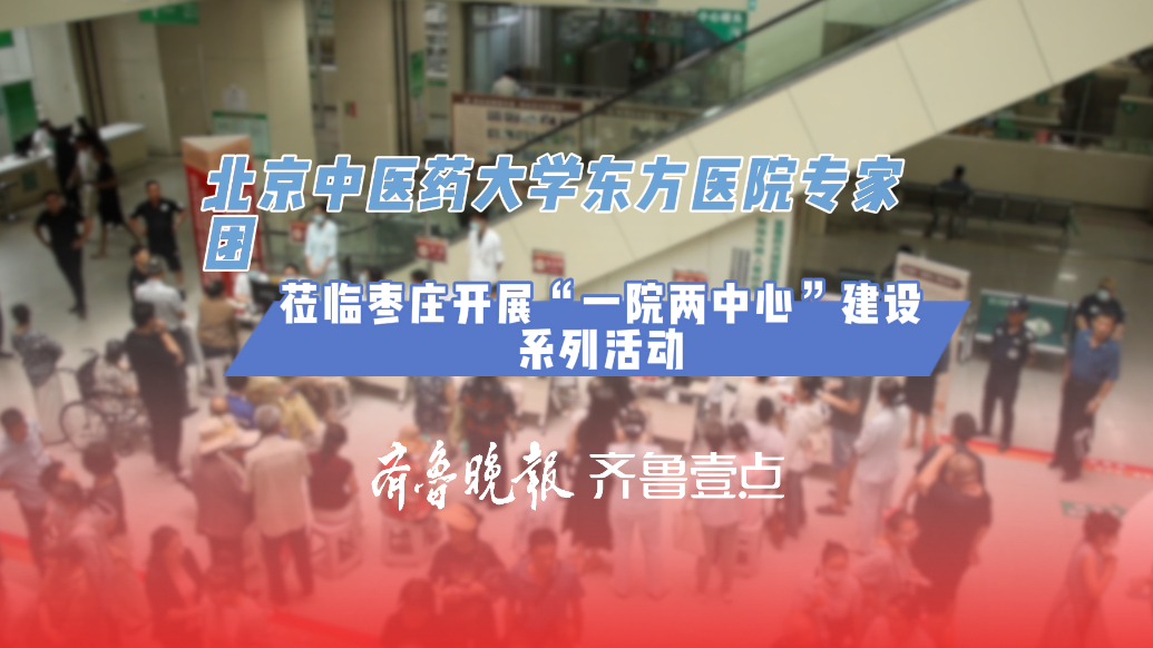 北京中医药大学东方医院专家团来枣开展“一院两中心”建设活动